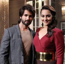 Shahid Kapur and Sonakshi Sinha in Koffee With Karan