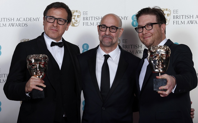 David O Russell, Stanley Tucci and Eric Warren Singer