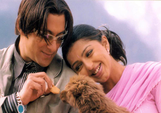 Salman Khan and Bhumika Chawala in Tere Naam