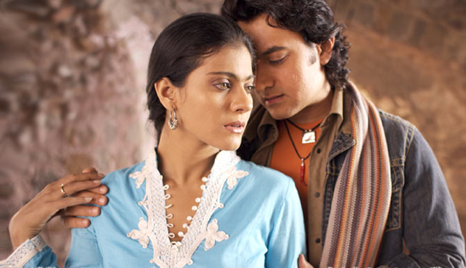 Kajol and Aamir Khan in Fanaa