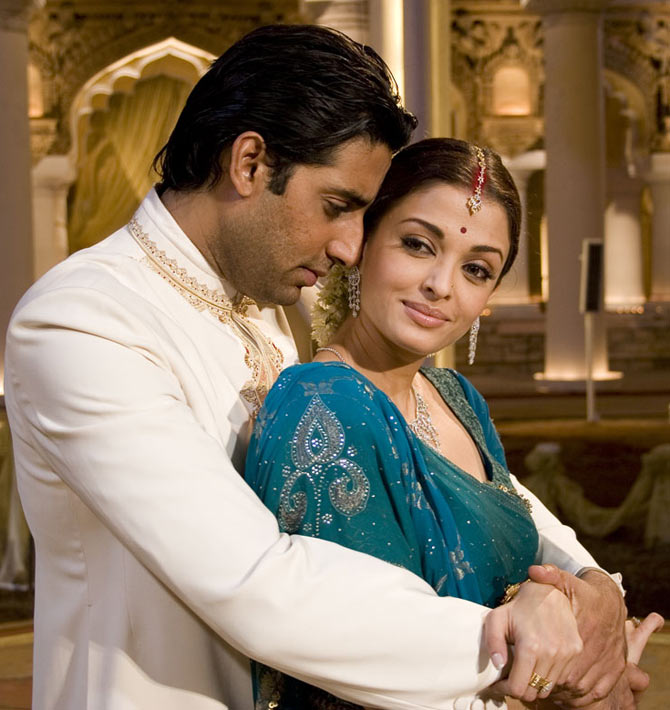 Abhishek and Aishwarya Rai Bachchan in Guru