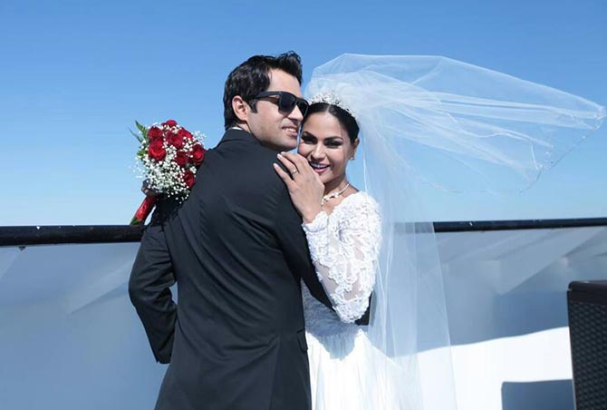 Asad Khan Khattak and Veena Malik