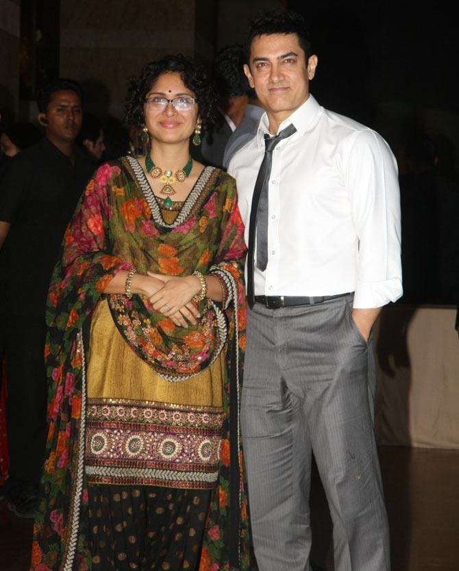 Kiran Rao and Aamir Khan.
