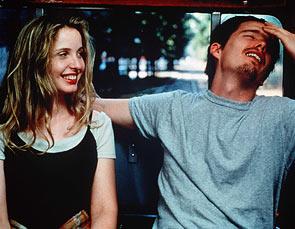 Julie Delpy and Ethan Hawke in Before Sunrise