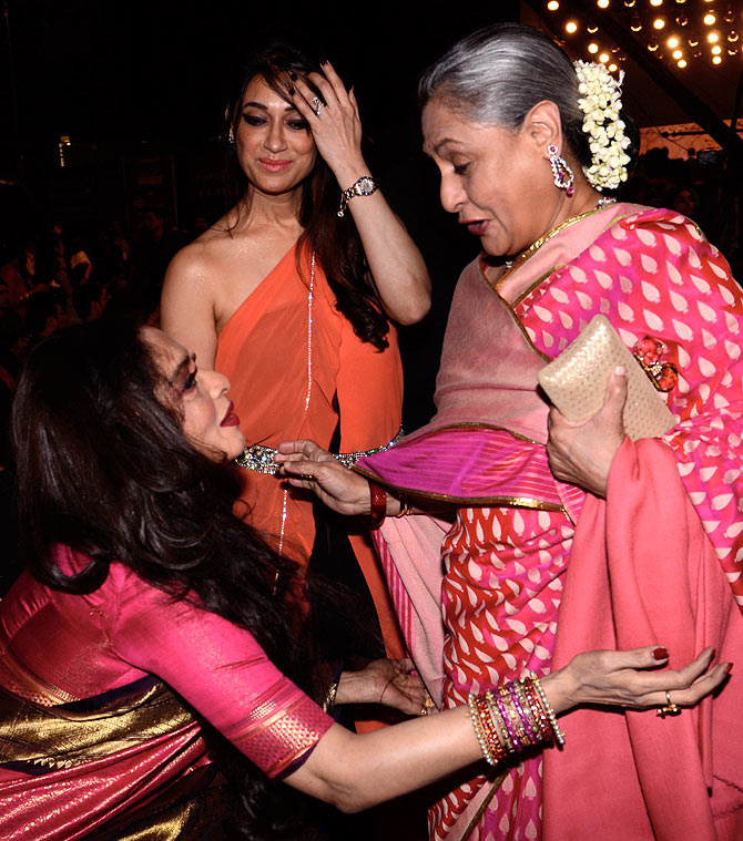 Rekha and Jaya Bachchan at Screen awards recently.