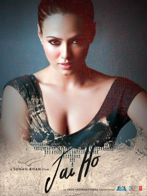 Sana Khan on Jai Ho poster
