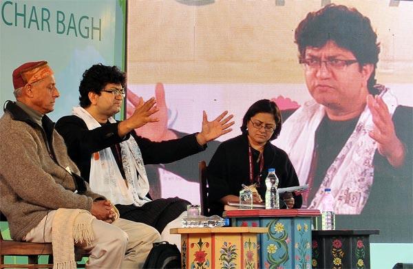 Prasoon Joshi and Shekhar Pathak in conversation with Manjushree Thapa