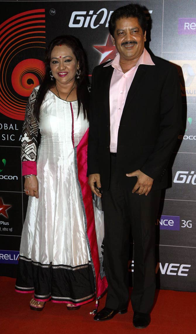Udit Narayan and Deepa