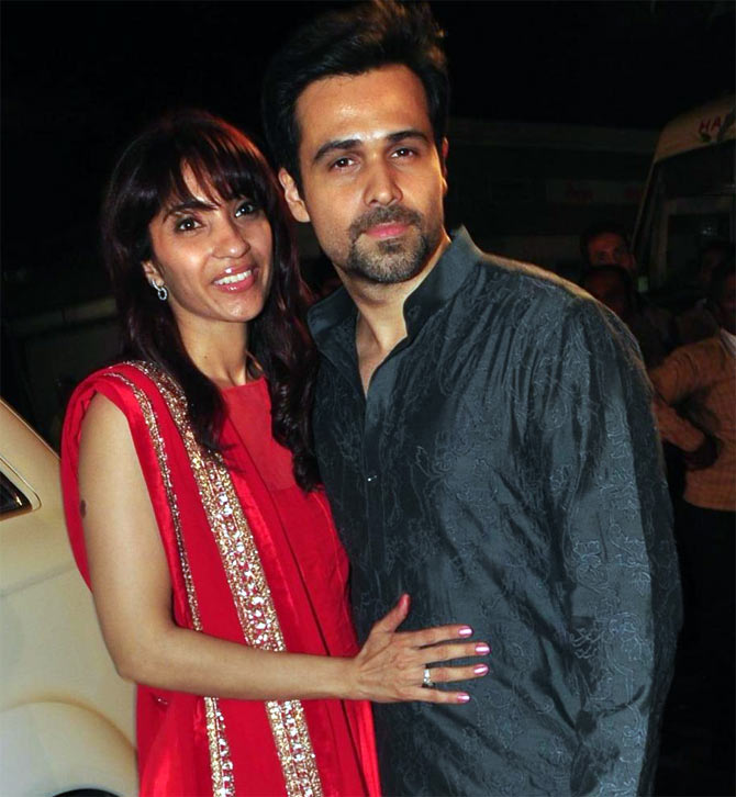 Emraan Hashmi with wife Parveen Shahani