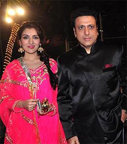 Govinda with daughter Narmada