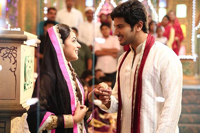 Nazriya Nazim and Dulquer Salmaan in Salala Mobiles