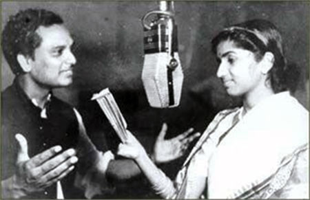 Anil Biswas and Lata Mangeshkar