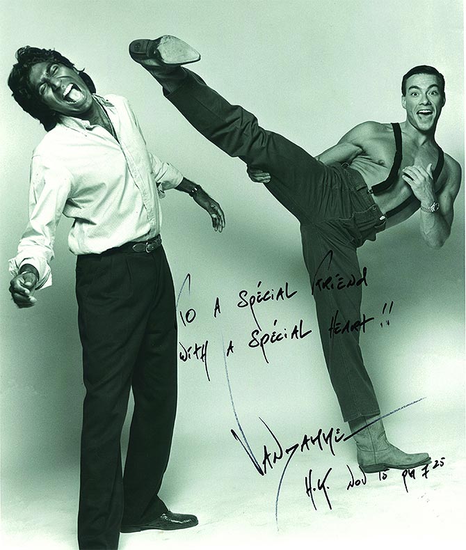 Ashok Amritraj and  Jean Claude Van Damme