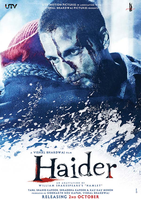 Shahid Kapoor on Haider poster