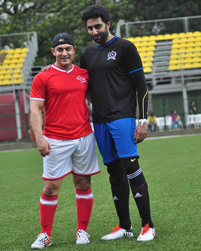 Aamir Khan and Abhishek Bachchan