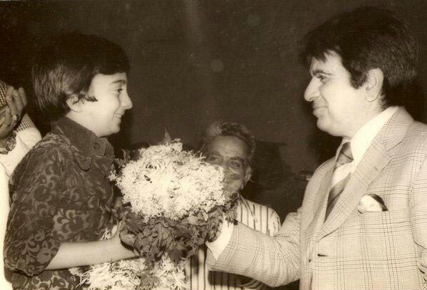 Master Raju with Dilip Kumar