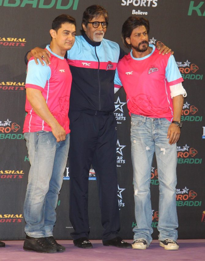 Aamir  Khan, Amitabh Bachchan and Shah Rukh