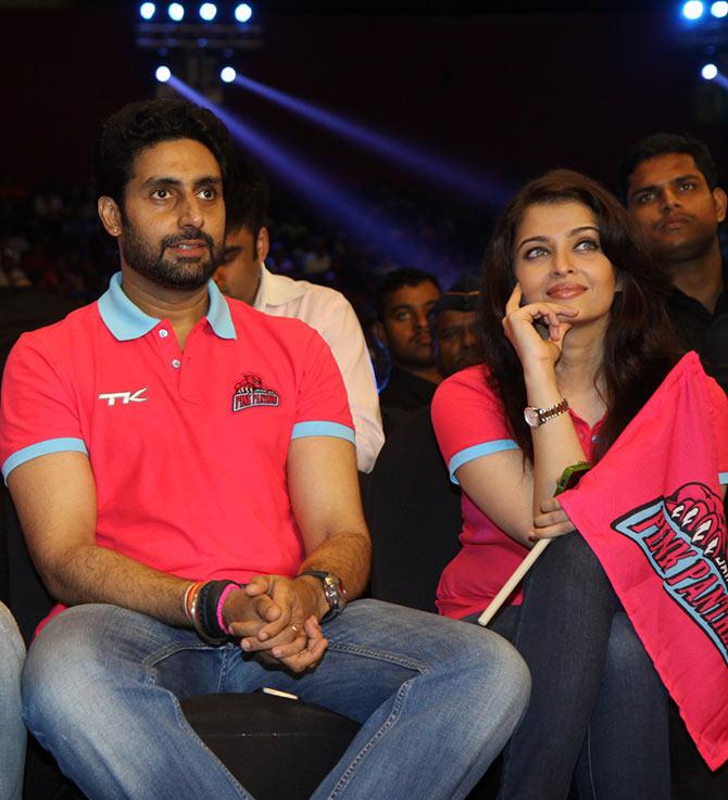 Abhishek and Aishwariya Rai Bachchan