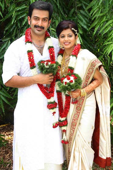 Prithviraj and Supriya Menon