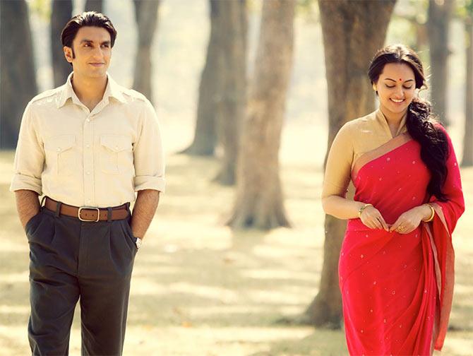 Ranveer Singh and Sonakshi Sinha in Lootera