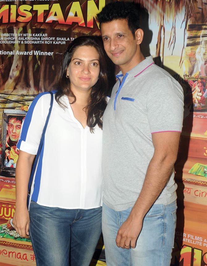 Sharman Joshi with wife Prerna