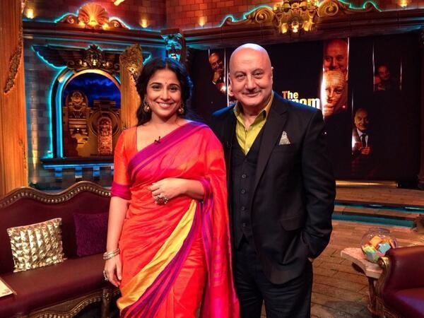 Vidya Bakan and Anupam Kher