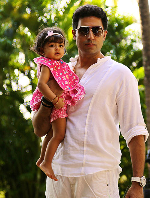 Abhishek Bachchan with daughter Aaradhya