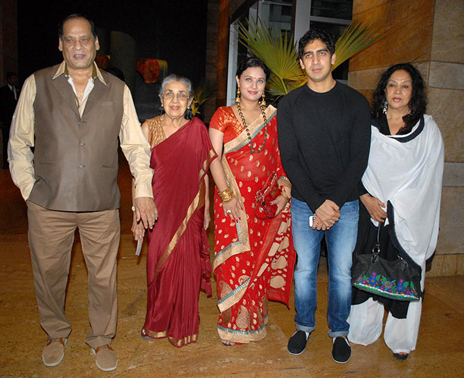Ayan Mukherji with his family