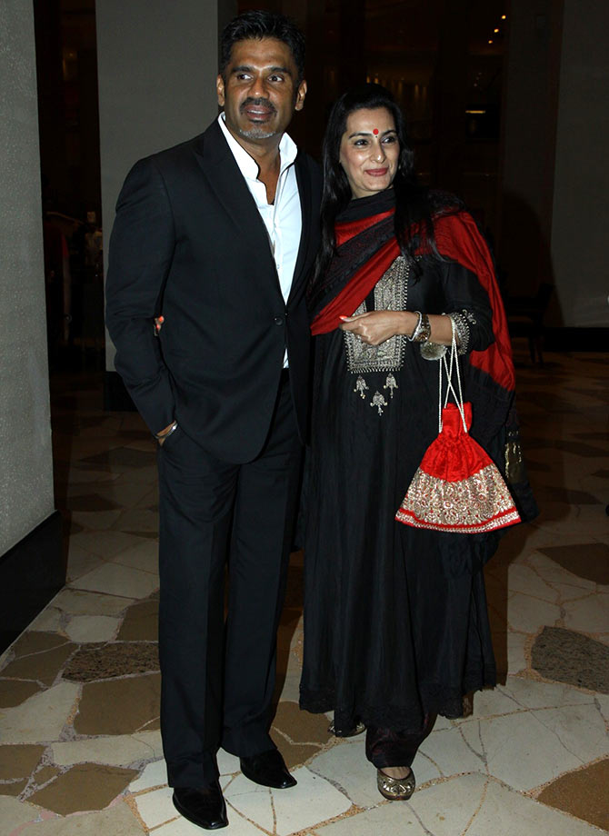 Suniel and Mana Shetty