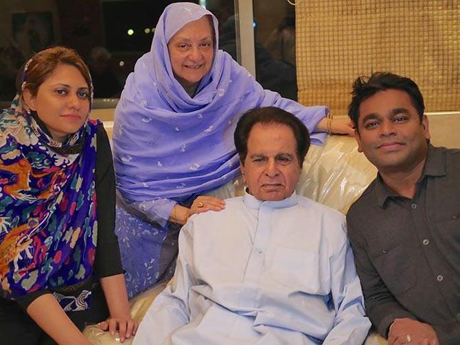 Dilip Kumar and A R Rahman with their wives