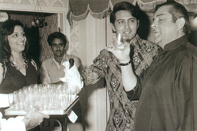 Rakesh Roshan with Raj Kapoor