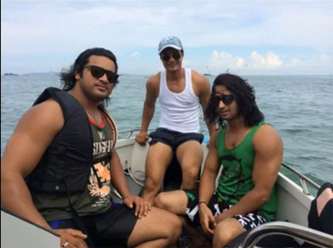 Shaheer Sheikh with friends