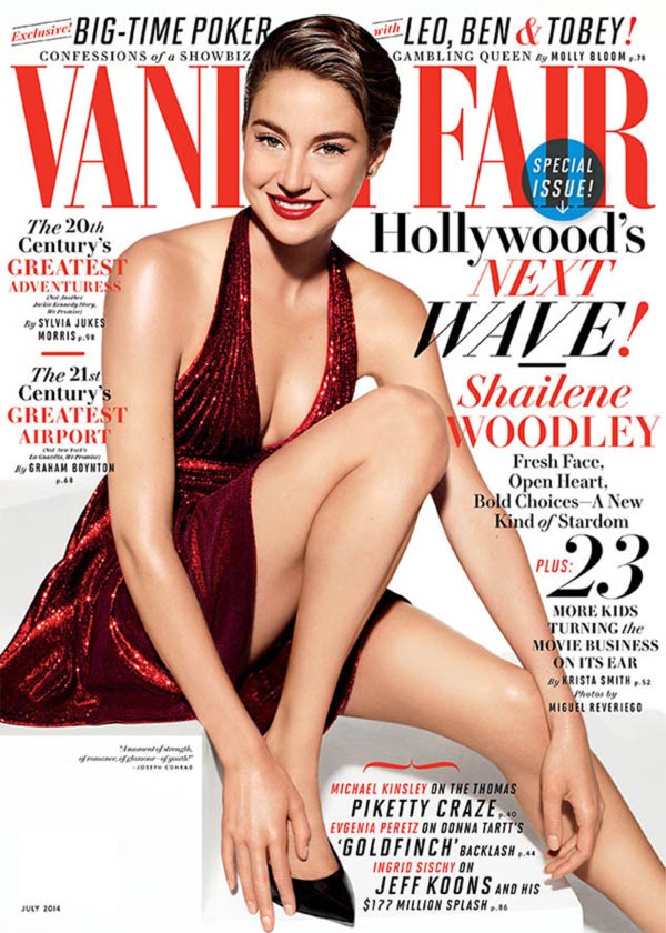 Shailene Woodley on the cover of Vanity Fair