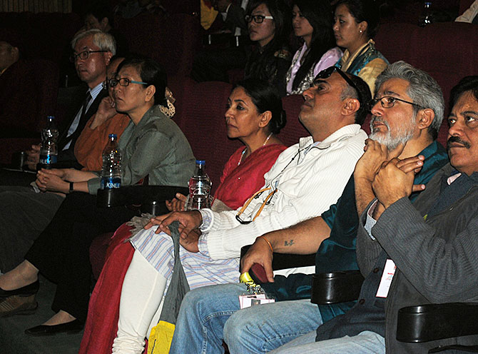Deepti Naval and Rajat Kapoor at the film festival
