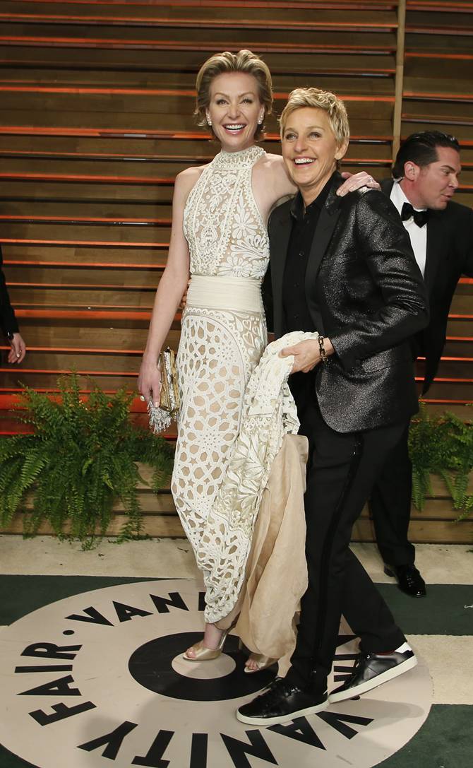 Portia De Rossi and Ellen DeGeneres