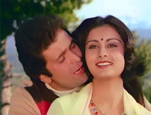 Rishi Kapoor and Poonam Dhillon in Yeh Vaada Raha