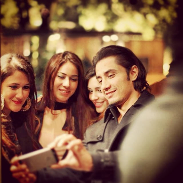 Ali Zafar with his fans