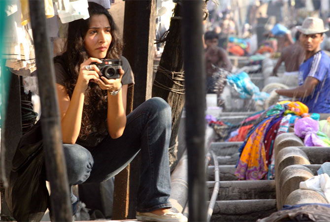 Monica Dogra in Dhobi Ghat. Inset: Kiran Rao