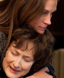 Julia Roberts and Meryl Streep in August Osage County