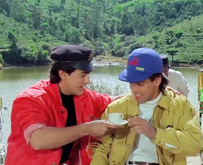 Aamir and Salman Khan in Andaz Apna Apna