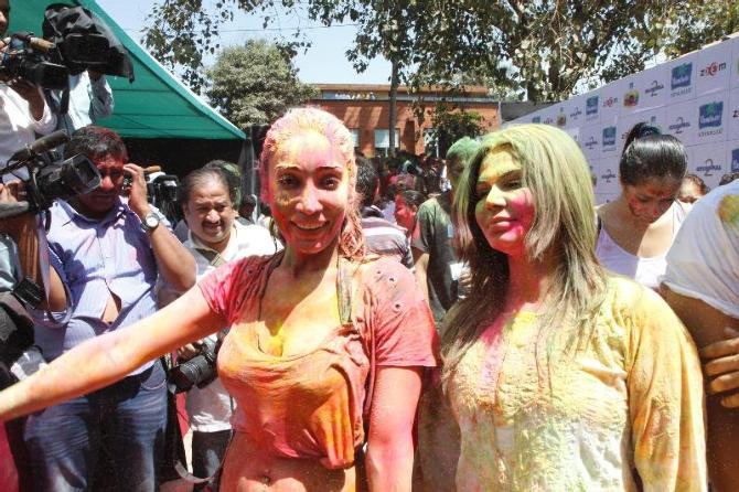 Sofia Hayat with the actress