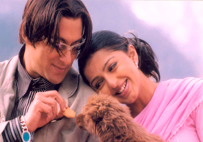 Salman Khan and Bhumika Chawla in Tere Naam