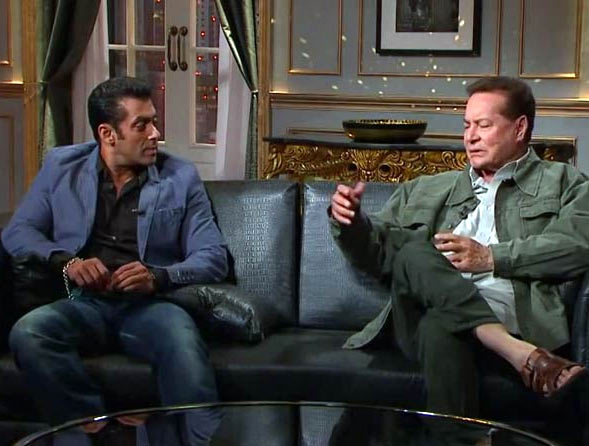 Salman and his father Salim Khan on Koffee With Karan