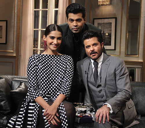 Sonam Kapoor, Karan Johar, Anil Kapoor