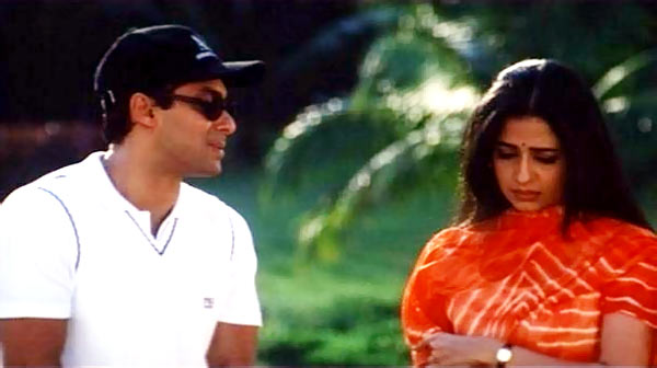 Salman Khan and Priya Gill in Sirf Tum