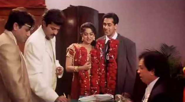 Govinda, Anil Kapoor, Juhi Chawla, Salman Khan and Govinda in Deewana Mastana