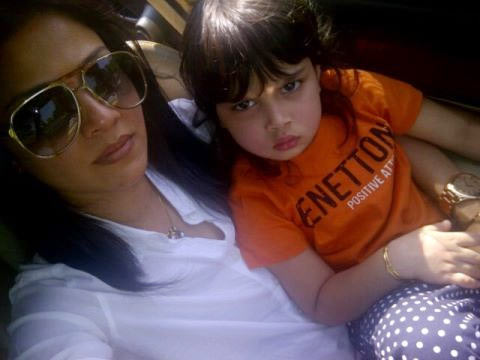 Mansi Salvi with daughter Omisha