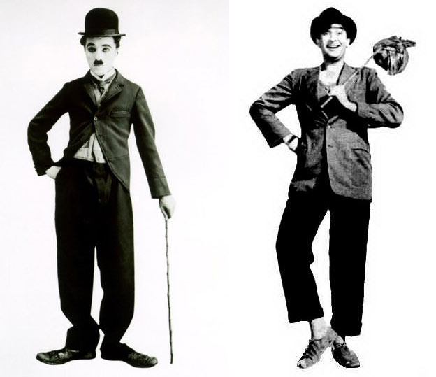 Charlie Chaplin and Raj Kapoor in Shree 420