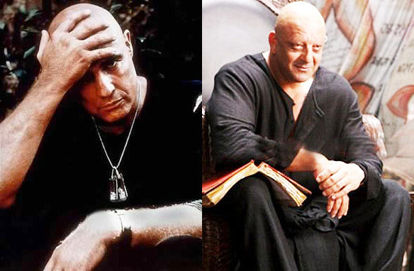 Marlon Brando in Apocalypse Now, Sanjay Dutt in Agneepath