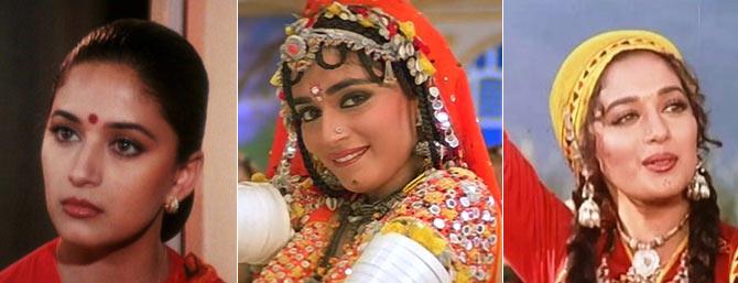 Madhuri Dixit in Anjaam, Khal Nayak and Sahibaan